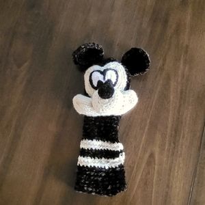 Handknitted Golf Club Covers - Mickey Mouse Fairway Woods